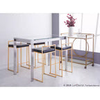 Lot de 2 tabourets de bar contemporains Fuji hauteur comptoir 68,5 cm - Lumisource
