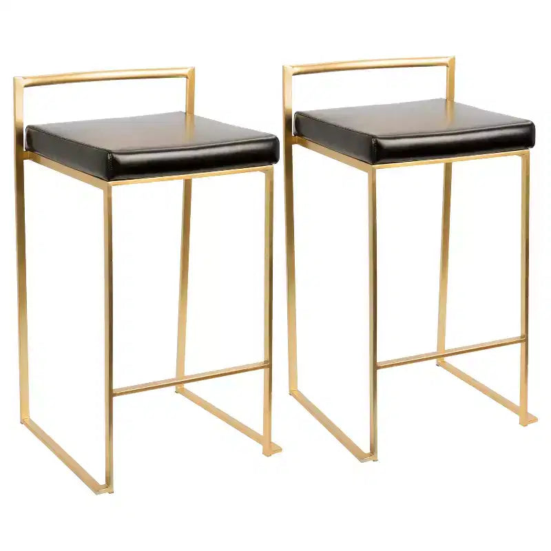 Set of 2 27 Fuji Contemporary Counter Height Barstool - Lumisource