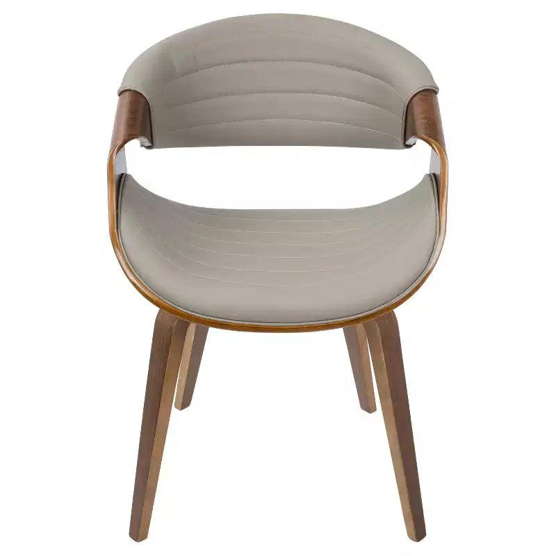 Symphony chaise de salle à manger ou d'appoint moderne du milieu du siècle - LumiSource