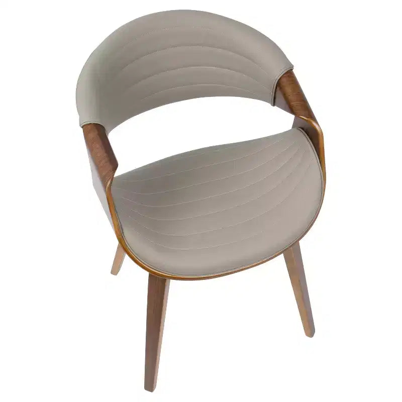 Symphony chaise de salle à manger ou d'appoint moderne du milieu du siècle - LumiSource