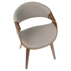 Symphony chaise de salle à manger ou d'appoint moderne du milieu du siècle - LumiSource