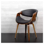 Symphony chaise de salle à manger ou d'appoint moderne du milieu du siècle - LumiSource