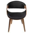 Symphony chaise de salle à manger ou d'appoint moderne du milieu du siècle - LumiSource