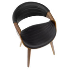 Symphony chaise de salle à manger ou d'appoint moderne du milieu du siècle - LumiSource