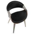 Symphony chaise de salle à manger ou d'appoint moderne du milieu du siècle - LumiSource