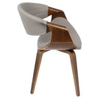 Symphony chaise de salle à manger ou d'appoint moderne du milieu du siècle - LumiSource