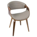 Symphony chaise de salle à manger ou d'appoint moderne du milieu du siècle - LumiSource