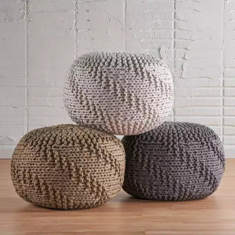 Hazel Pouf Ottoman - Christopher Knight Home