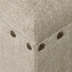 Large Storage Bench with Nailhead Trim - HomePop