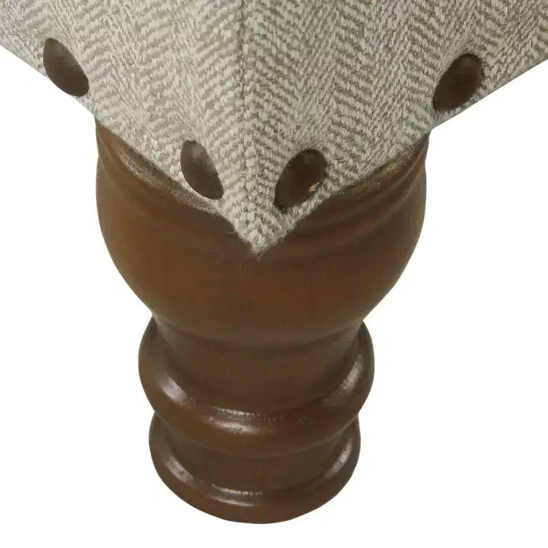 Large Storage Bench with Nailhead Trim - HomePop