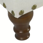 Large Storage Bench with Nailhead Trim - HomePop