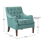 Fauteuil d'appoint capitonné Cassie - Madison Park