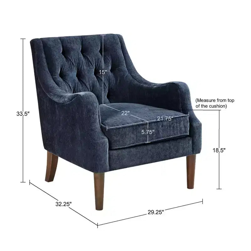 Fauteuil d'appoint capitonné Cassie - Madison Park