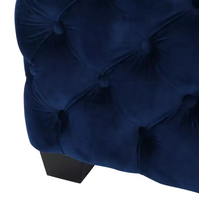 Pouf en velours Jaymee - Christopher Knight Home