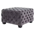Jaymee New Velvet Ottoman - Christopher Knight Home