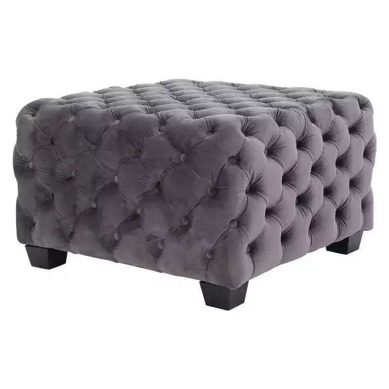 Jaymee New Velvet Ottoman - Christopher Knight Home