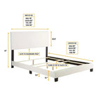 Cadre de lit plateforme rembourré en similicuir Langley - Eco Dream