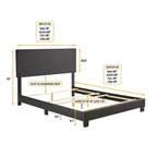 Cadre de lit plateforme rembourré en similicuir Langley - Eco Dream