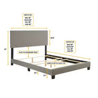 Cadre de lit plateforme rembourré en similicuir Langley - Eco Dream