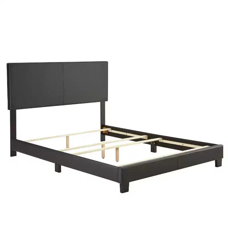 Cadre de lit plateforme rembourré en similicuir Langley - Eco Dream