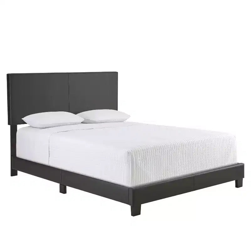 Cadre de lit plateforme rembourré en similicuir Langley - Eco Dream