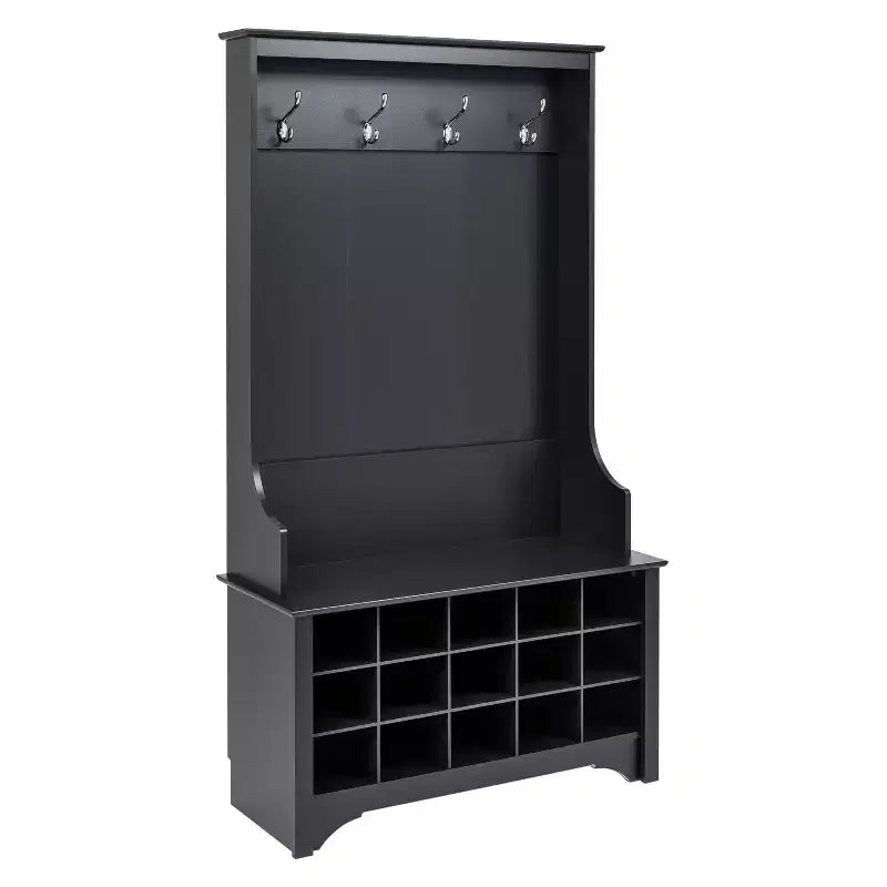 Hall Tree with Shoe Storage - Prepac