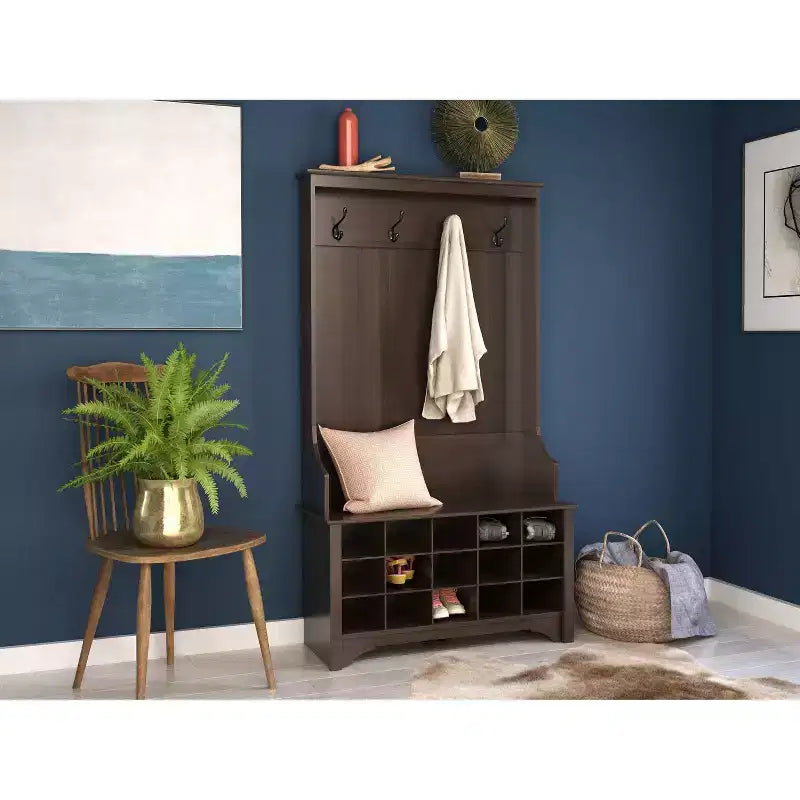 Meuble d'entrée avec rangement à chaussures - Prepac
