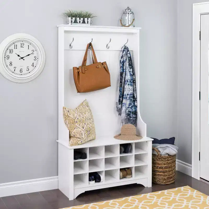 Meuble d'entrée avec rangement à chaussures - Prepac
