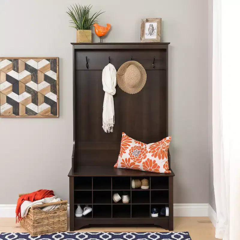 Meuble d'entrée avec rangement à chaussures - Prepac