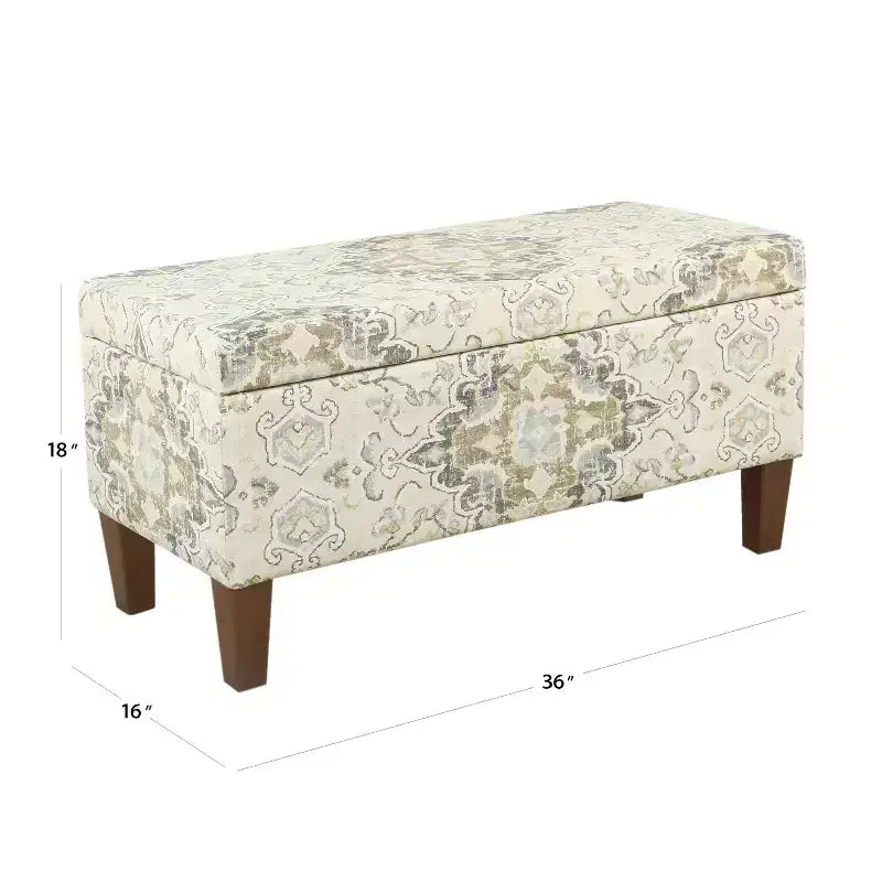 Banc de rangement texturé grand format - HomePop