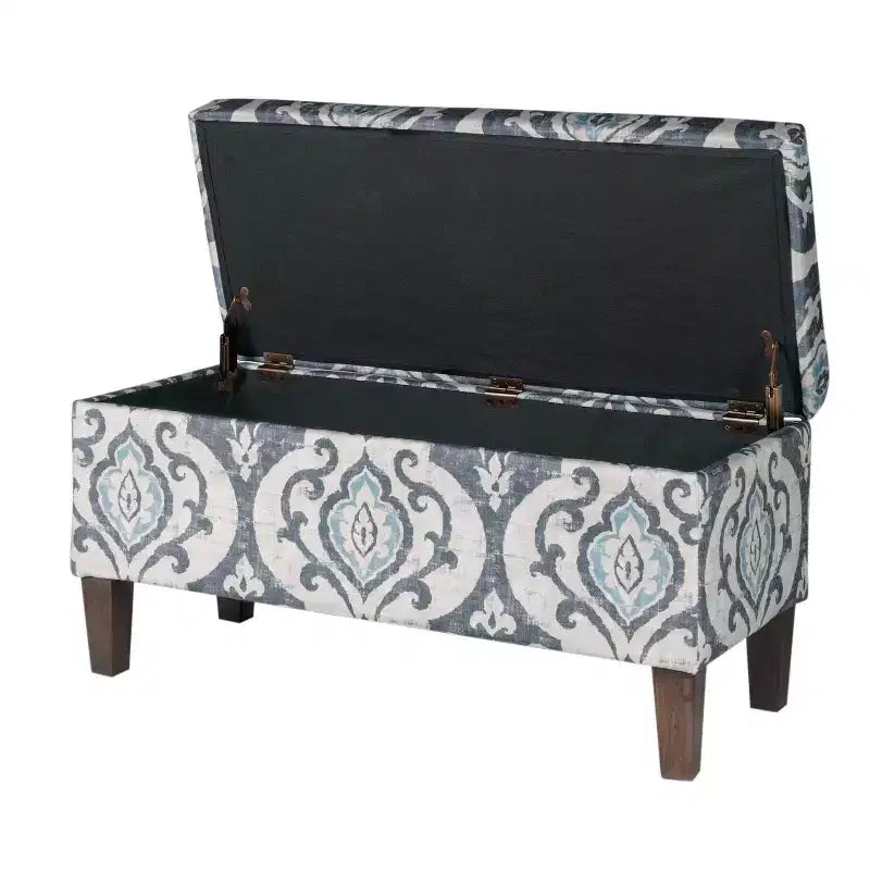 Banc de rangement texturé grand format - HomePop