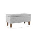 Banc de rangement texturé grand format - HomePop