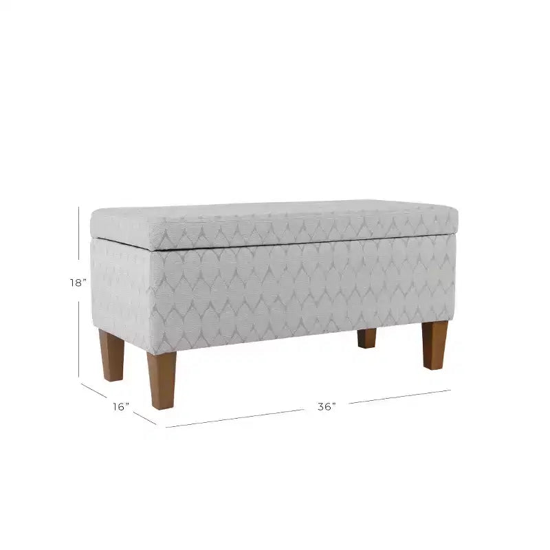 Banc de rangement texturé grand format - HomePop