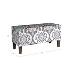 Banc de rangement texturé grand format - HomePop