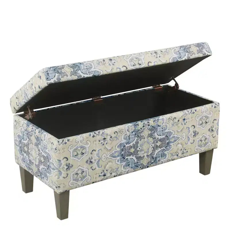 Banc de rangement texturé grand format - HomePop