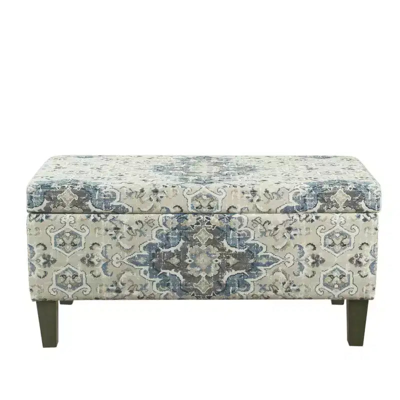 Banc de rangement texturé grand format - HomePop