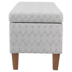 Banc de rangement texturé grand format - HomePop
