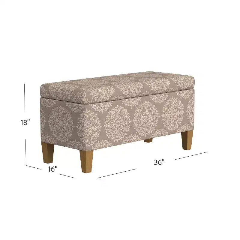 Banc de rangement texturé grand format - HomePop