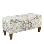 Banc de rangement texturé grand format - HomePop