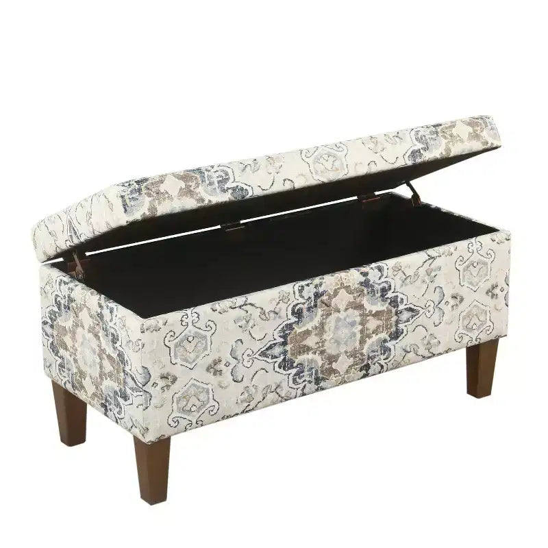 Banc de rangement texturé grand format - HomePop