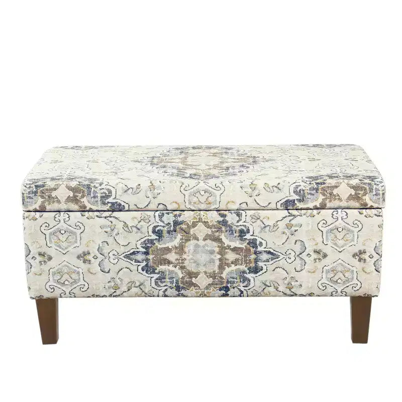 Banc de rangement texturé grand format - HomePop