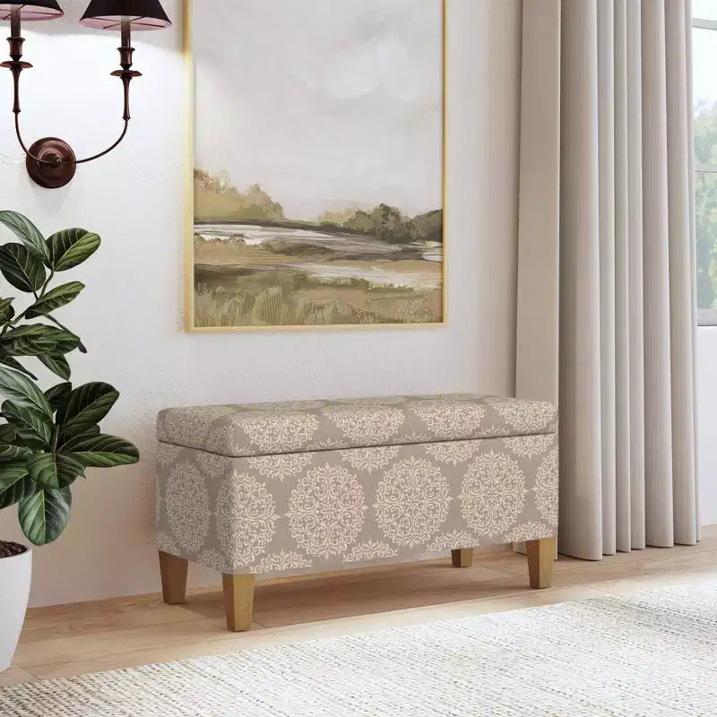 Banc de rangement texturé grand format - HomePop