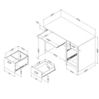 Gascony Wood Computer Desk with Drawers - South Shore