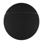 Kate and Laurel Hutton Round Decorative Wood Frame Wall Mirror