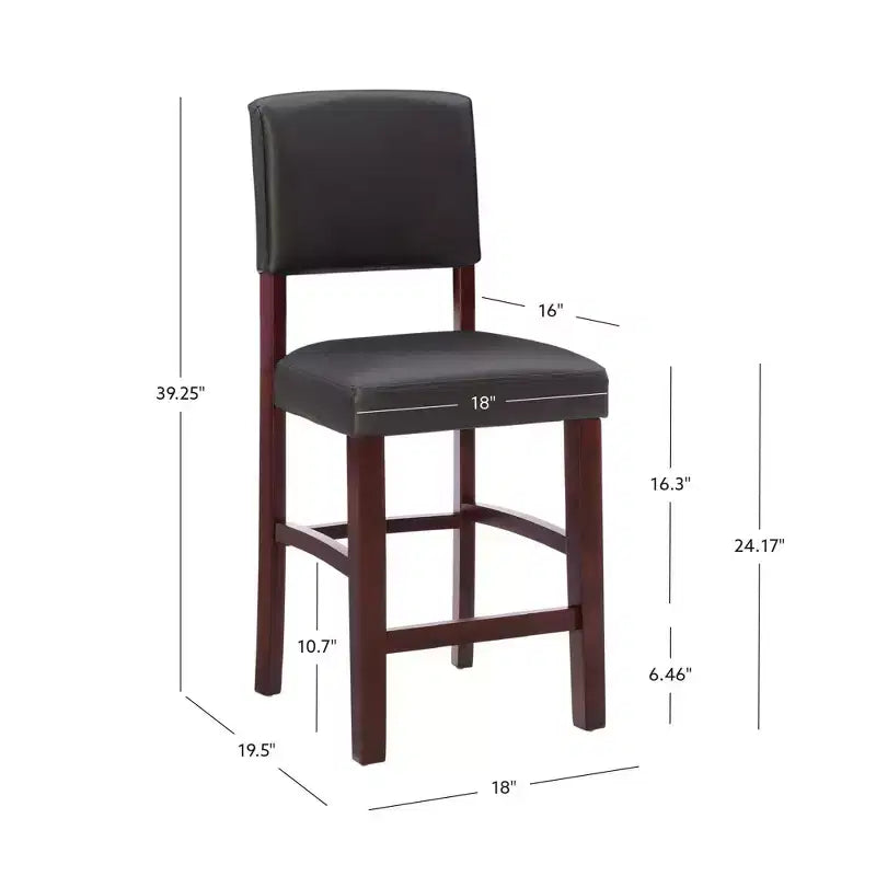 Tabouret de bar hauteur comptoir Monaco 24 po - Linon