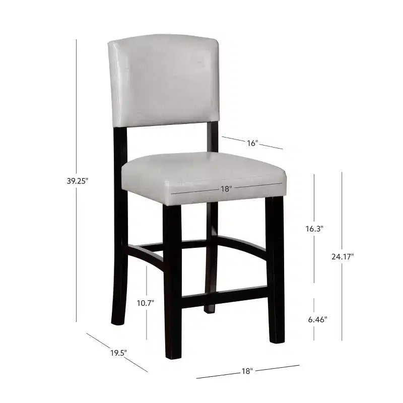 Tabouret de bar hauteur comptoir Monaco 24 po - Linon