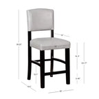 Tabouret de bar hauteur comptoir Monaco 24 po - Linon