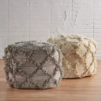 Pouf cube en tissu bohème fait main Jucar - Christopher Knight Home