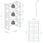 37 Folding Student Bookcase - Flora Home