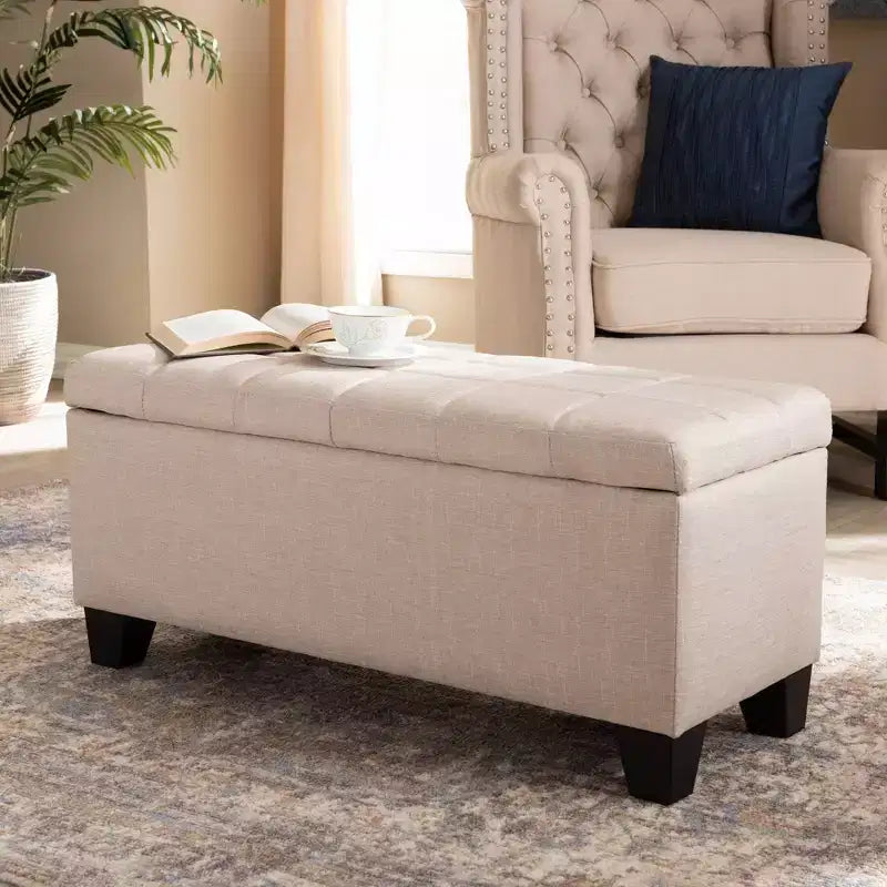 Fera Storage Ottoman - Baxton Studio